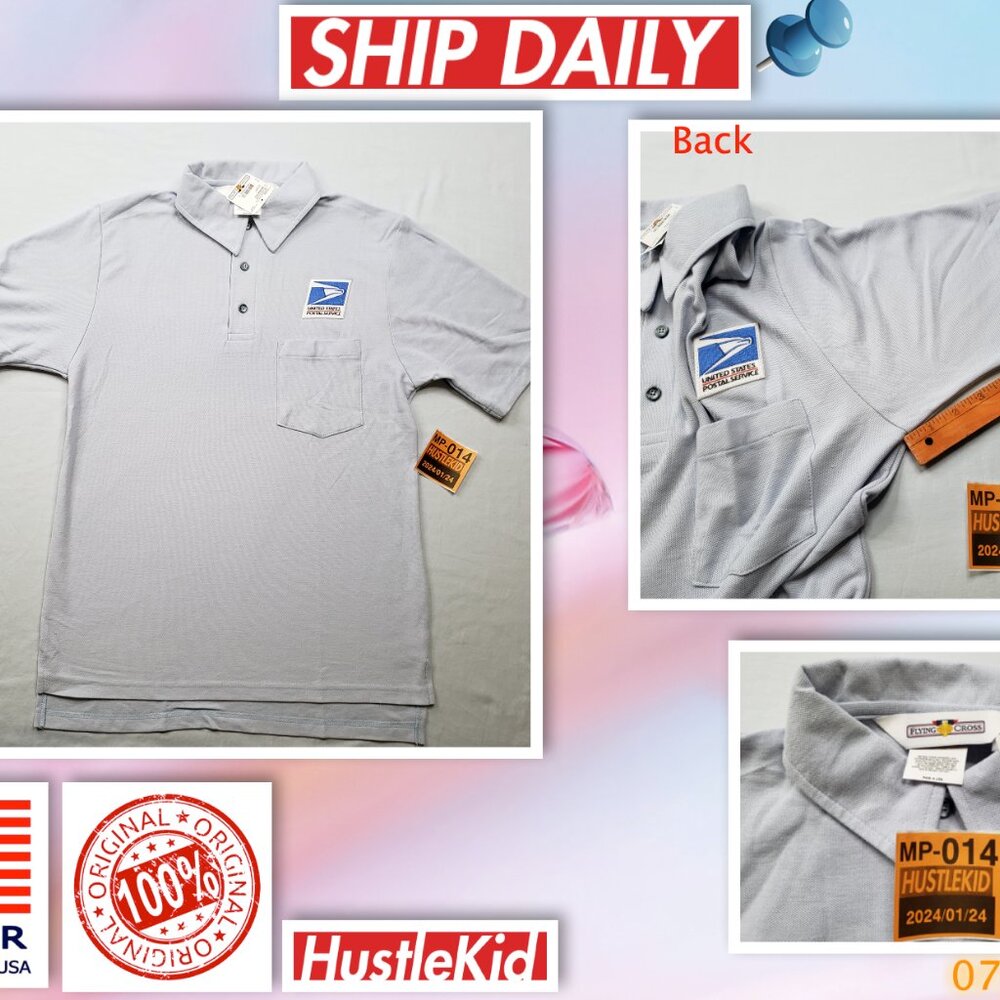 NEW Official USPS Employee Polo Shirt Uniform Women Men Medium M
